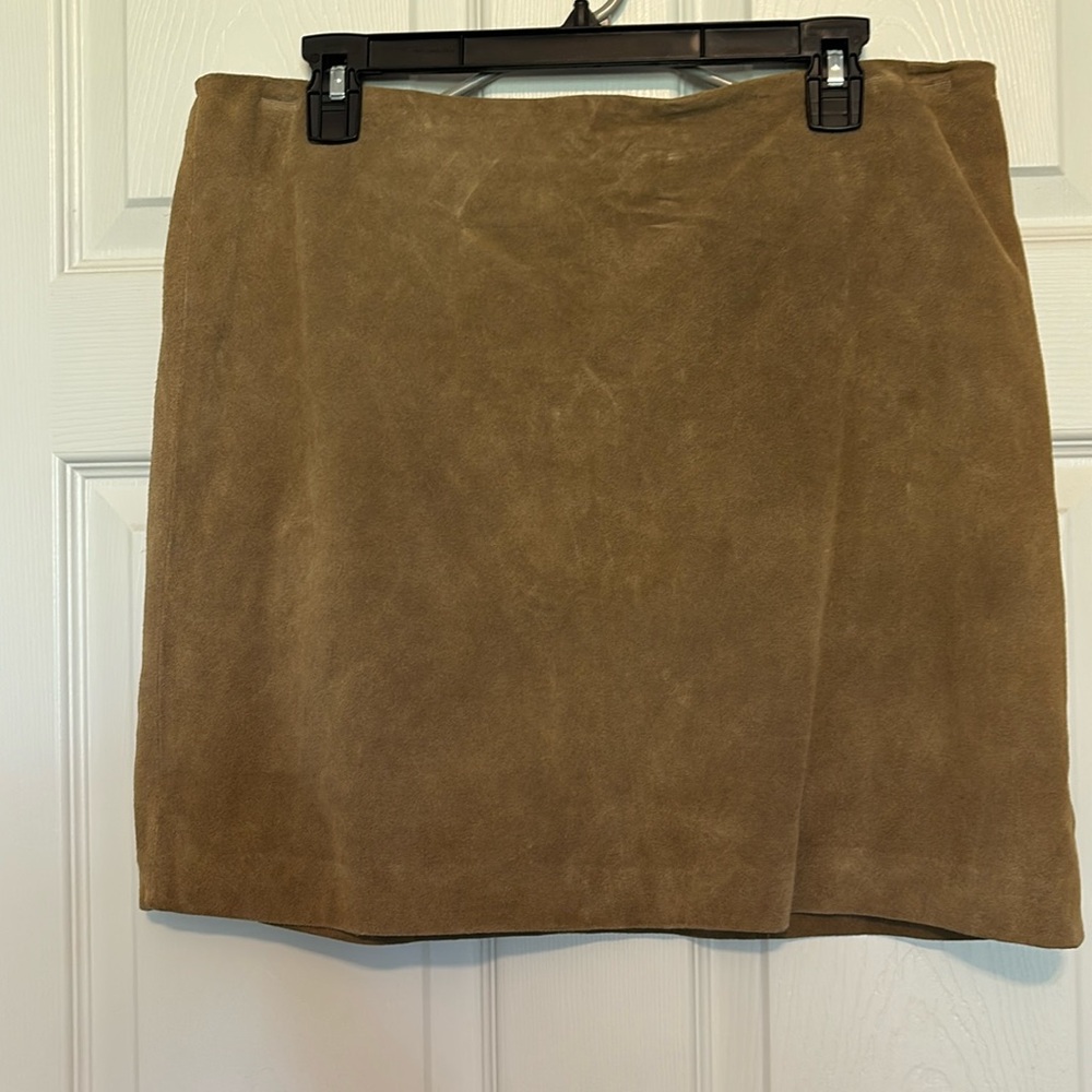 Banana Republic Brown Leather mini skirt - Size 14
